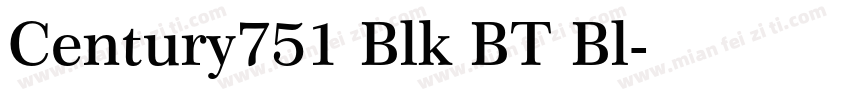 Century751 Blk BT Bl字体转换